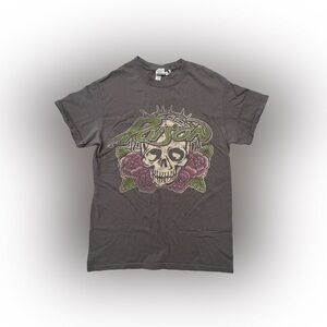 Women’s Poison Rock Band Graphic Gray T-Shirt Size S